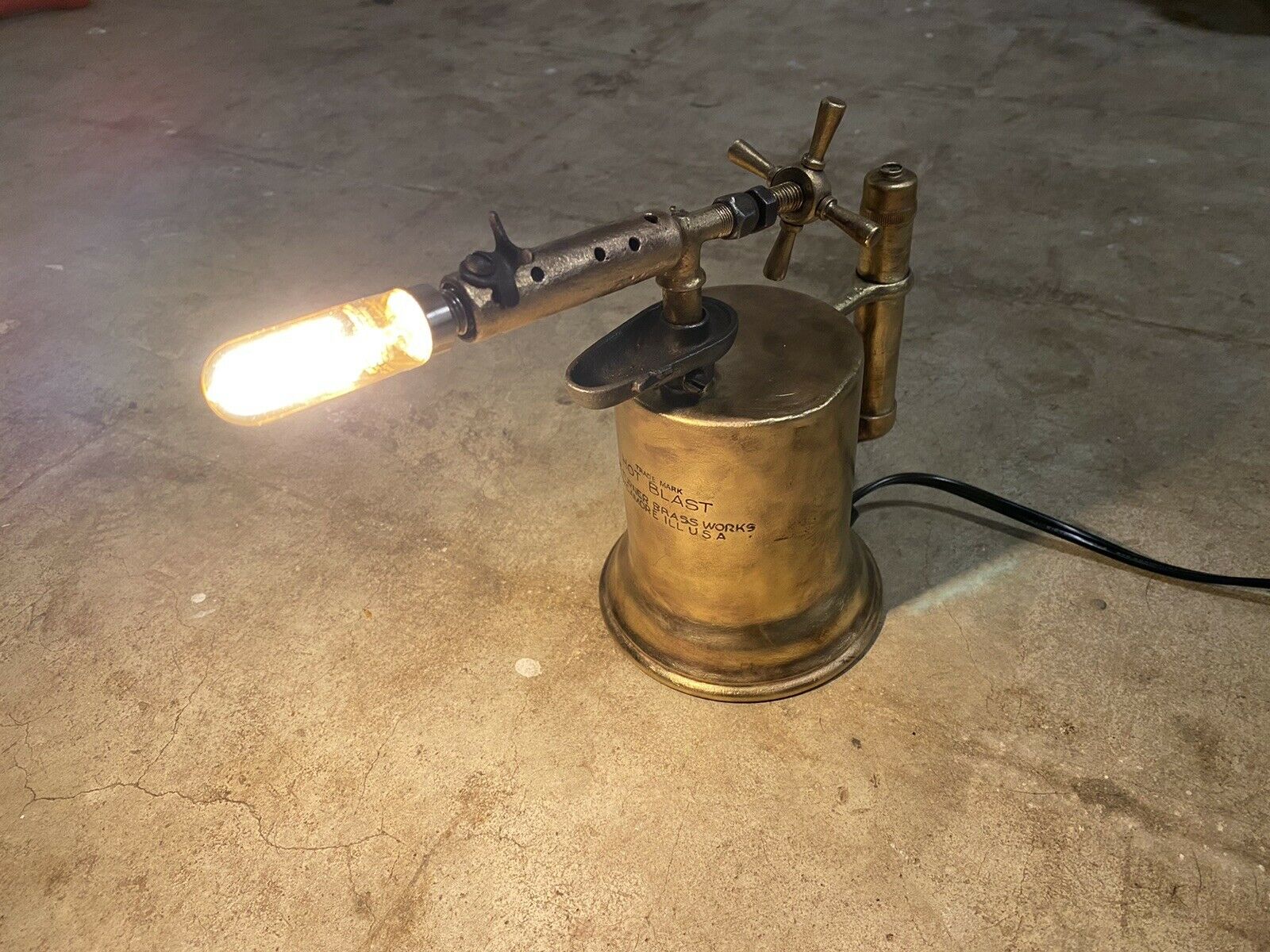 Vintage Blowtorch Lamp