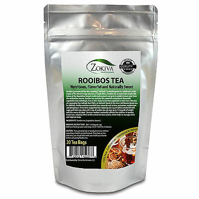 Rooibos Tea Bags (30 Bags) Premium Caffeine-free Nutritious & Naturally Sweet
