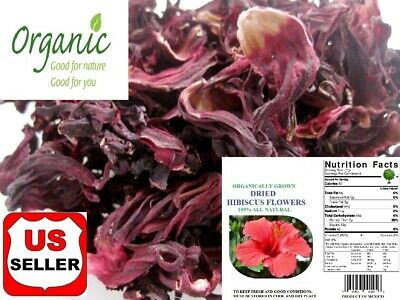 1 Lb 100% Organic Premium Dried Rough Cut Hibiscus Flowers Tea,jaimaica Tea