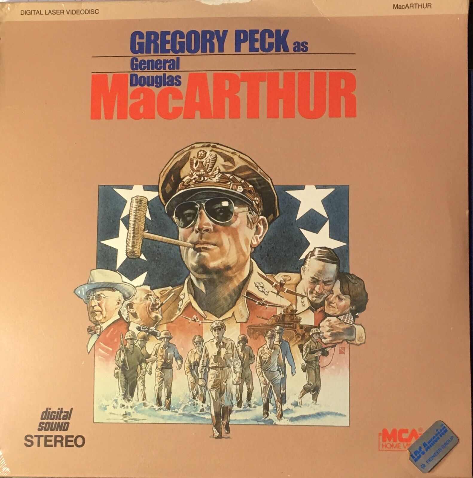 Macarthur (laserdisc, 2-disc) Gregory Peck, Brand New