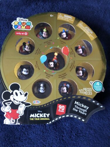 Disney Tsum Tsum Mickey Mouse 90th Anniversary 10pc Mickey Through The Years!