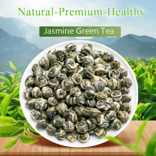 Organic Pure Green Tea Loose Leaf Jasmine Dragon Ball Tea Premium 3.5 Oz