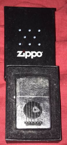 New 2008 Marlboro Zippo Guitar Pick & Strings Lighter