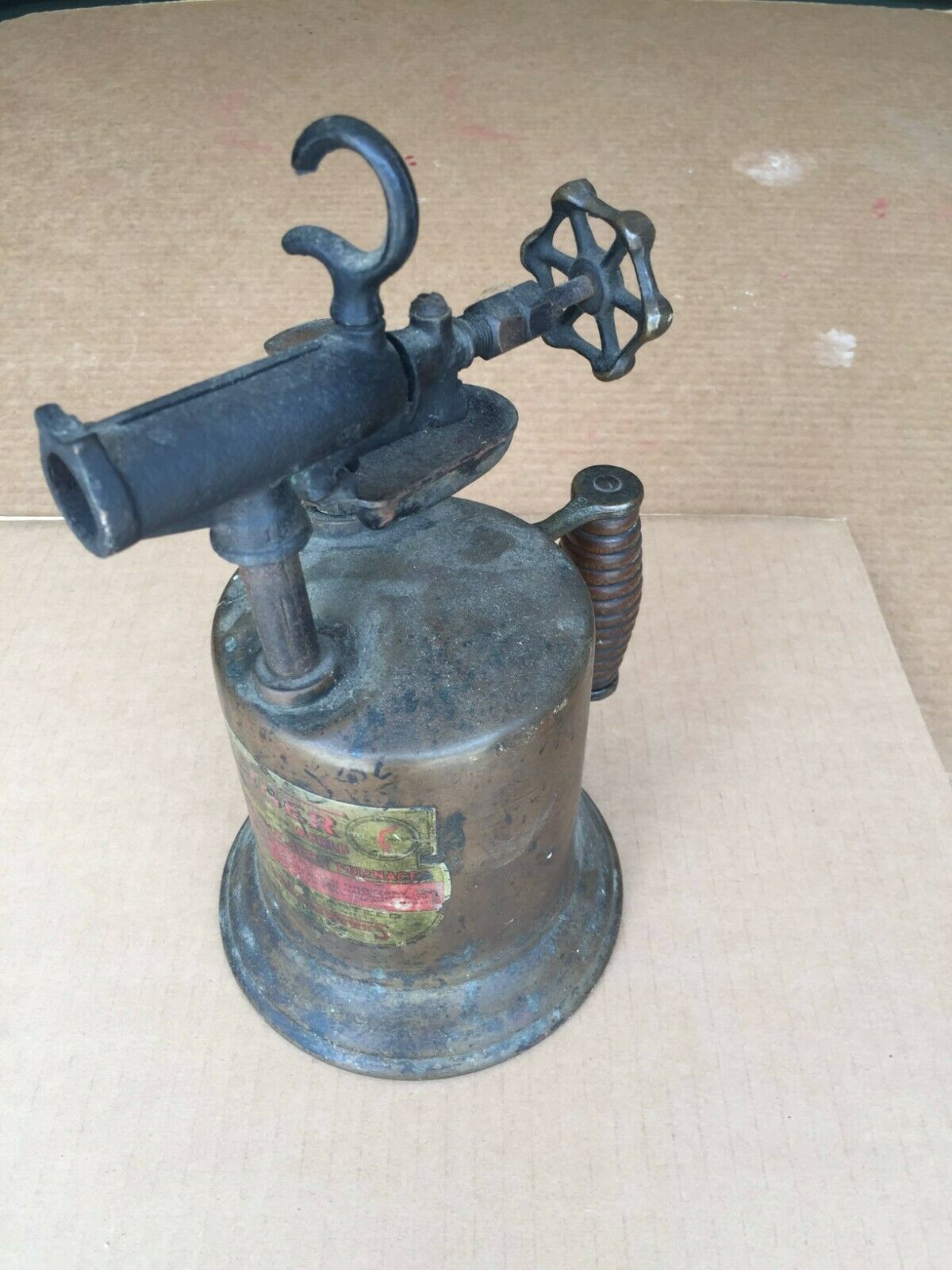 Vintage Turner Blowtorch Hand-held Standard Torch Furnace