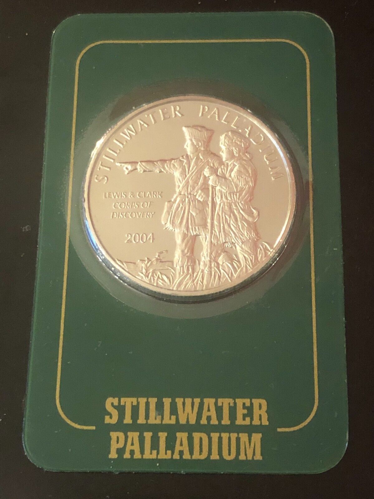 2004 Stillwater Pure Palladium 1 Troy Ounce Oz Coin Sealed Assay 999.5 Fineness