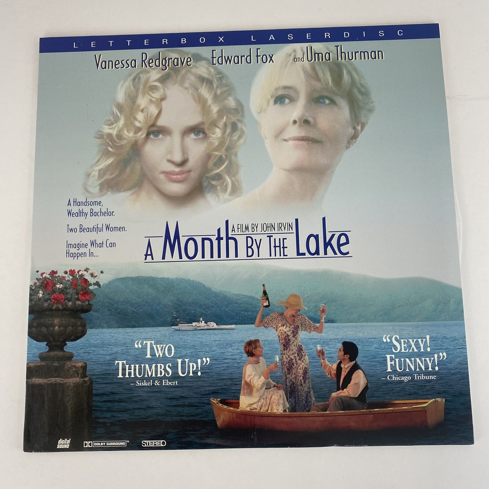 A Month By The Lake Laserdisc Uma Thurman Vanessa Redgrave Edward Fox