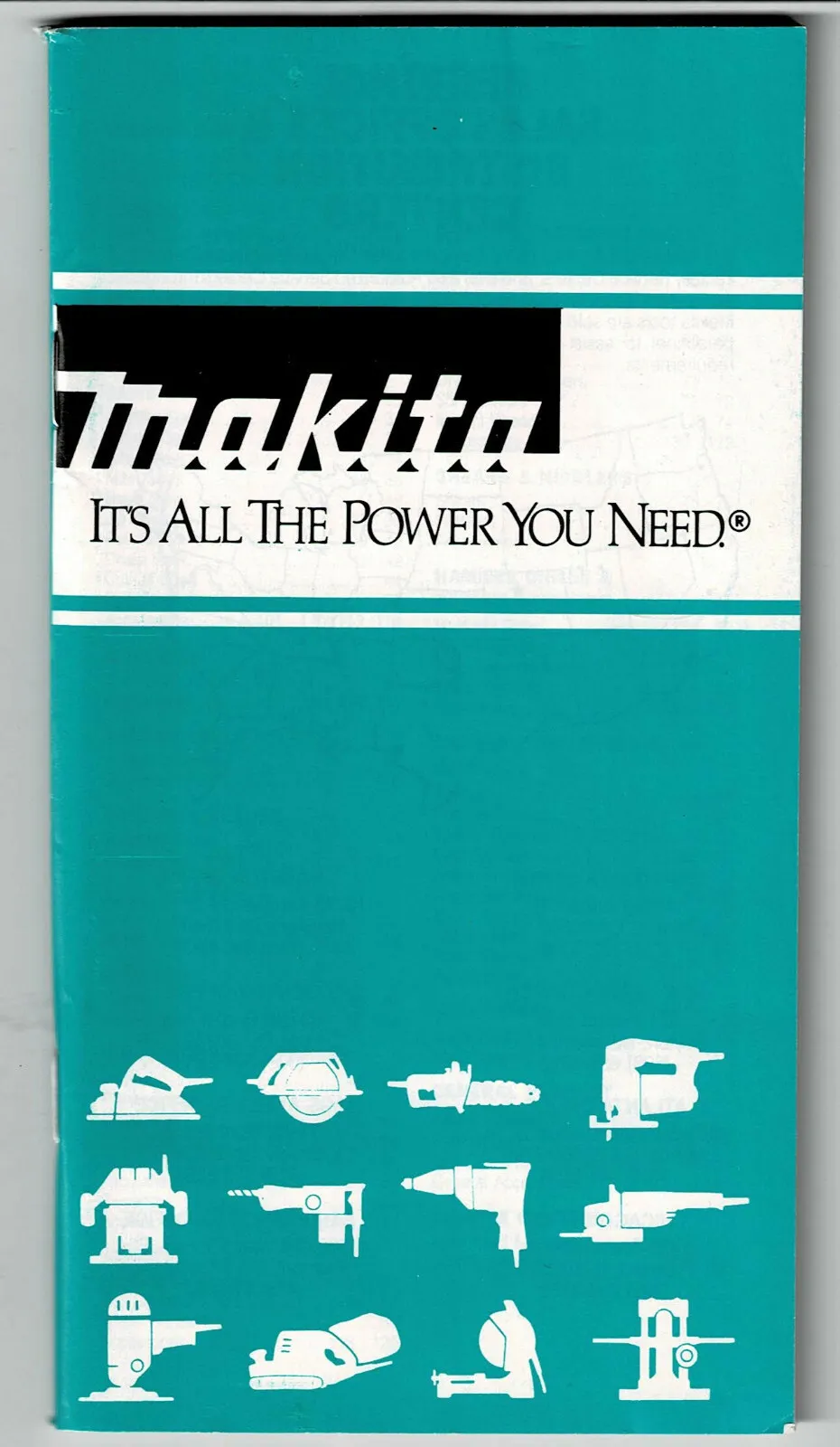 1991 Makita Tools Catalog