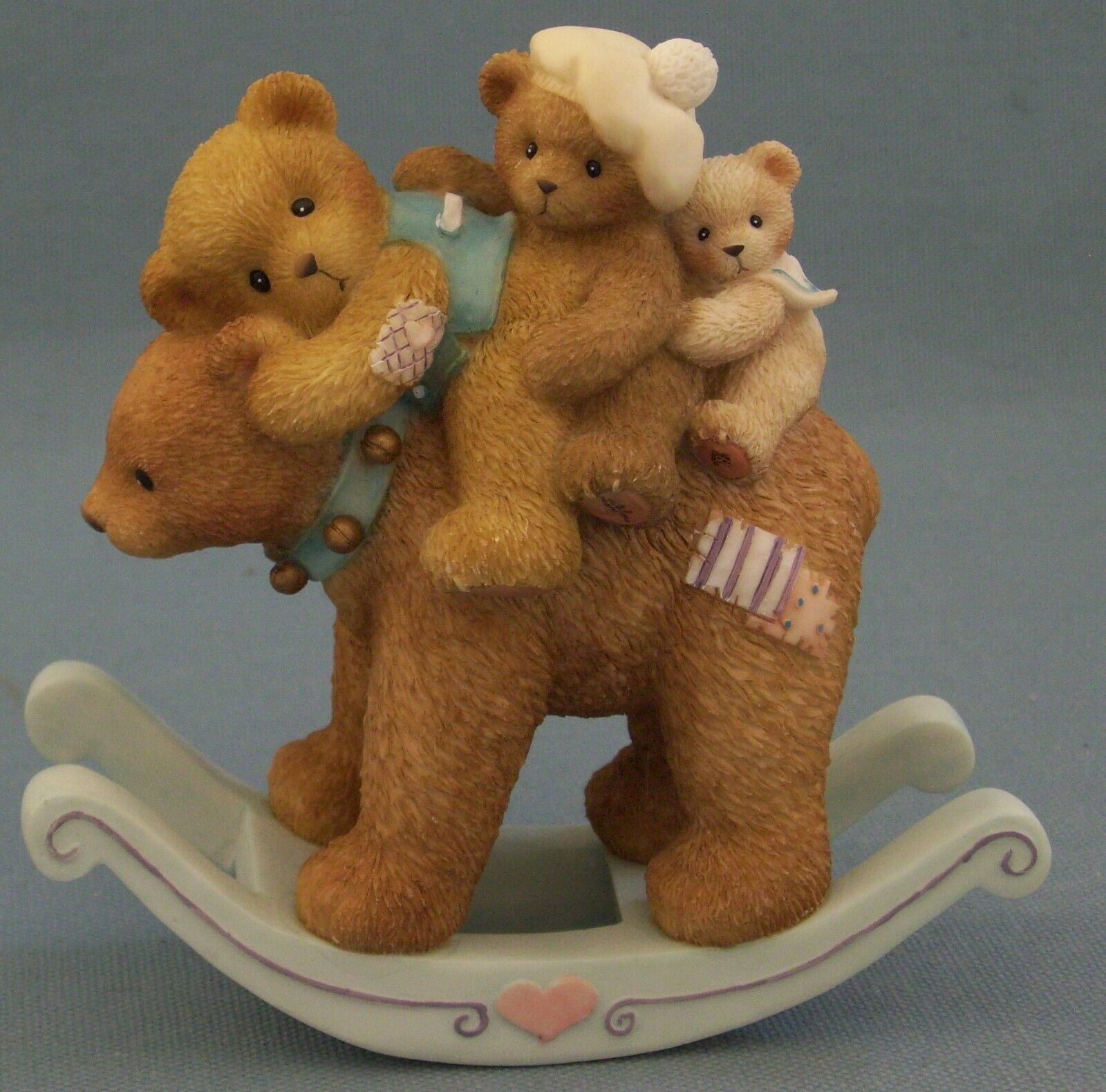Cherished Teddies #4004816 Bears On Rocking Horse 2005 Enesco Priscilla Hillman