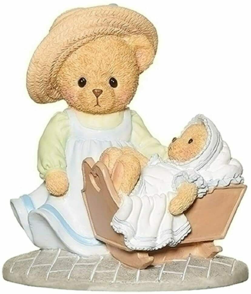 Roman 12470 Cherished Teddies Evelyn And Mia Mother And Baby Figure, 3.75-inch H