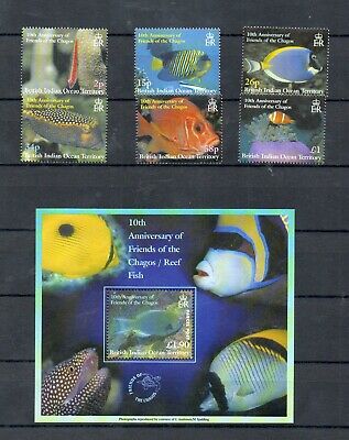 Biot, 2002, Fishes, 6v.+ M/s, Mnh,