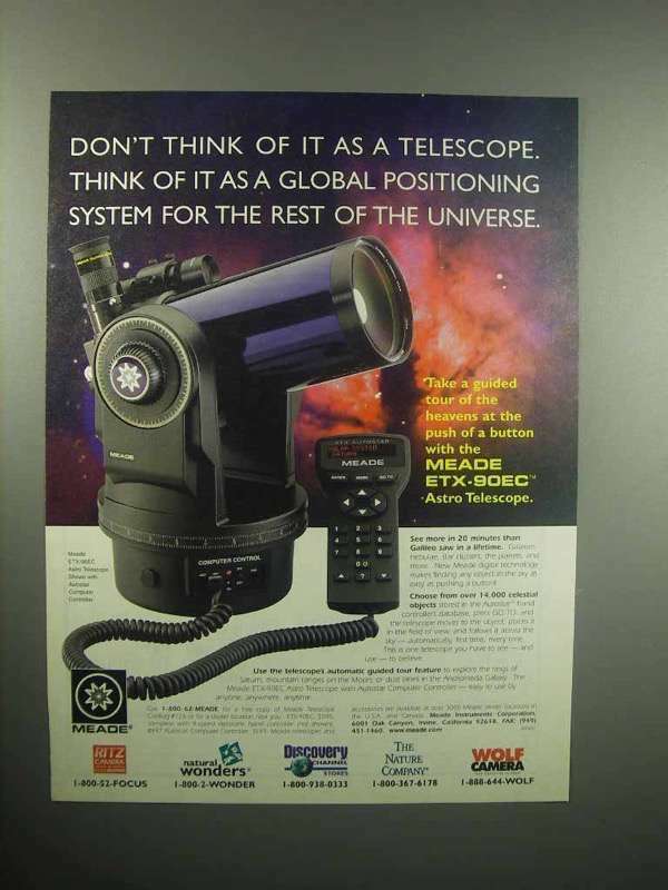 2000 Meade Etx-90ec Astro Telescope Ad - Don't Think
