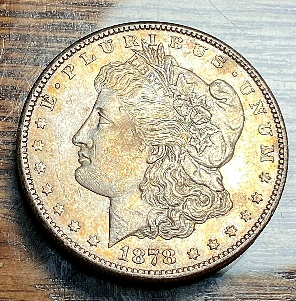 1878-s Morgan Dollar Original Au/unc. Chn