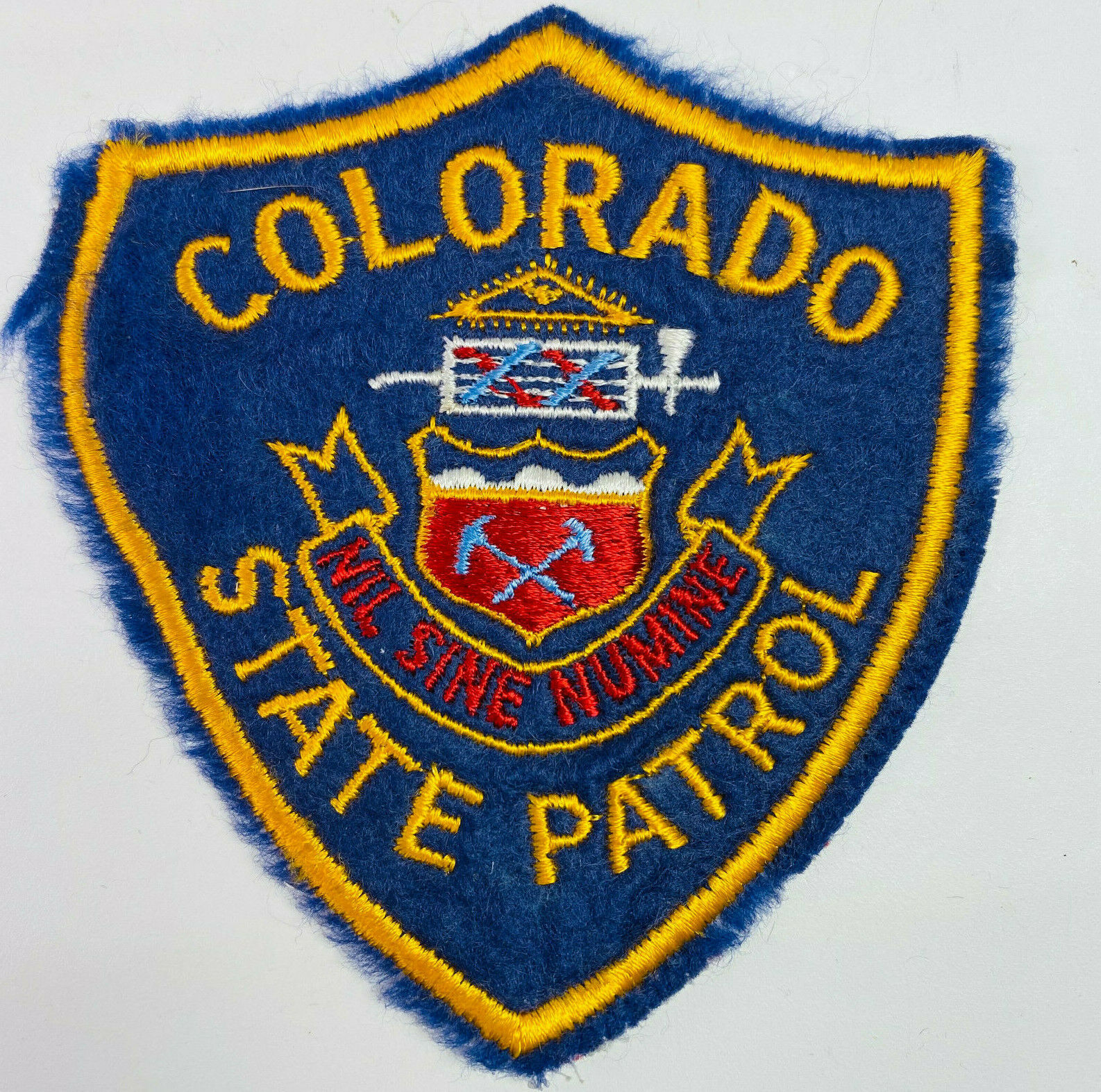 Felt Colorado State Patrol Co Police Trooper Highway Patch A1a