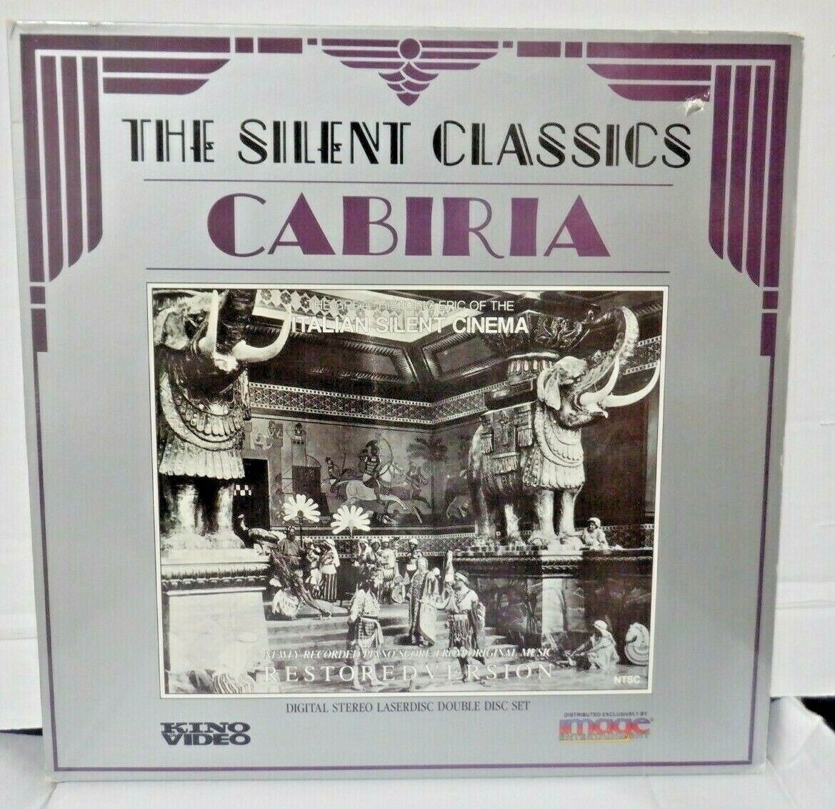 Cabiria The Silent Classics Kino 1914 1990 Laserdisc 100821tild2