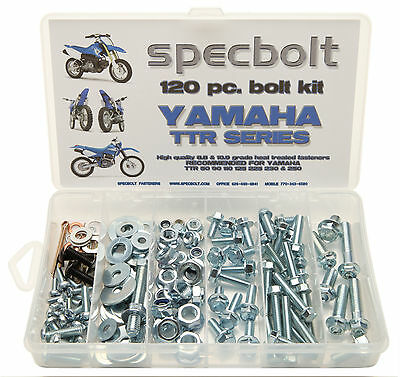 120pc Bolt Kit Yamaha Ttr 50 80 90 110 125 225 250 Plastic Body Frame Engine Pw