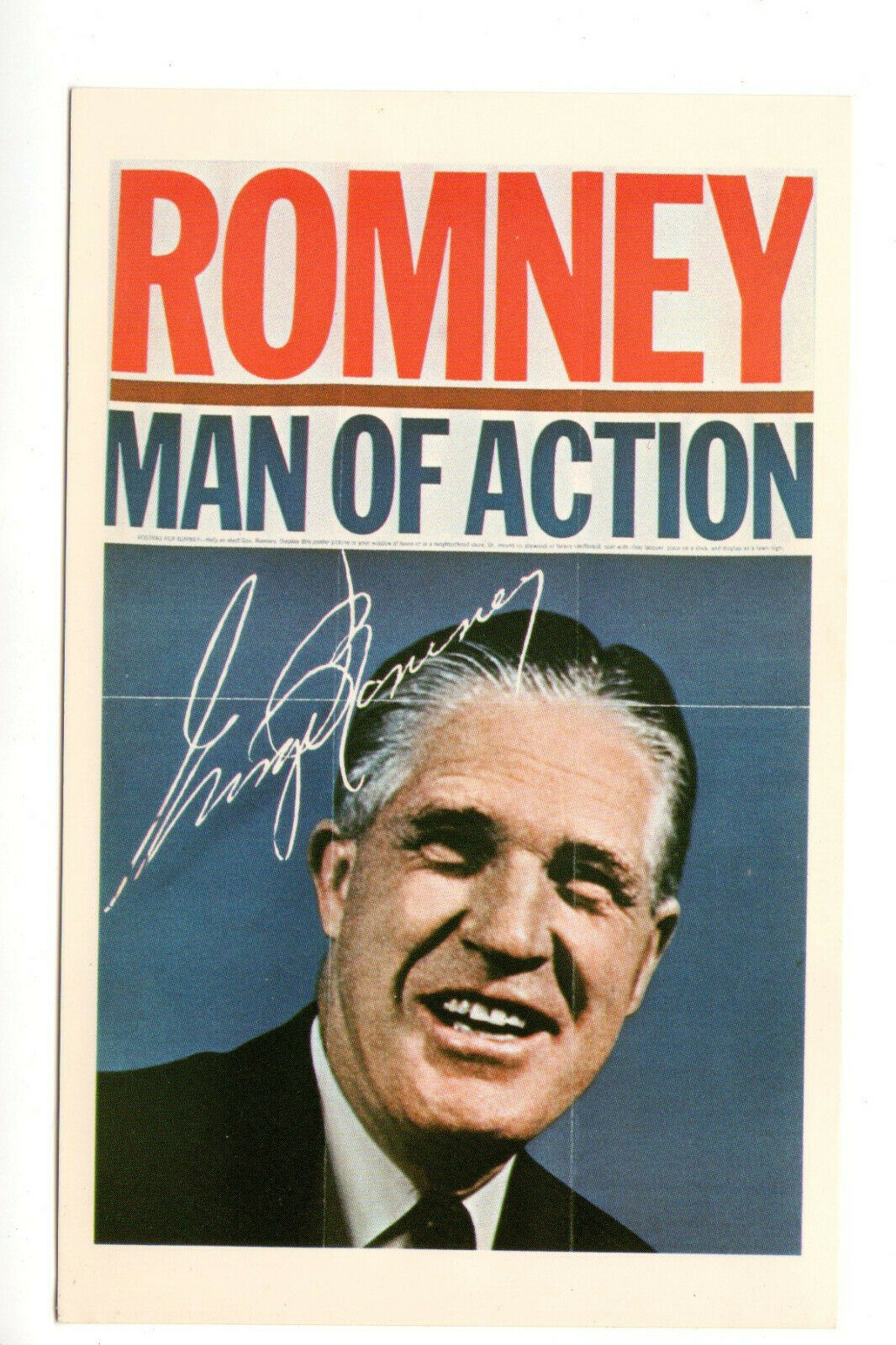 Postcard: George Romney, Governor Of Michigan - Autograph - Political