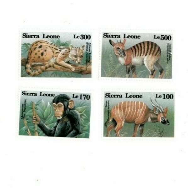 Vintage Classics - Sierra Leone 1647-54 I Animals - Set Of 4 Stamps - Mnh