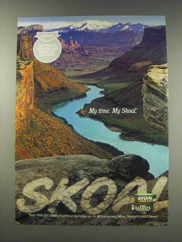 1991 Skoal Tobacco Ad - My Time. My Skoal