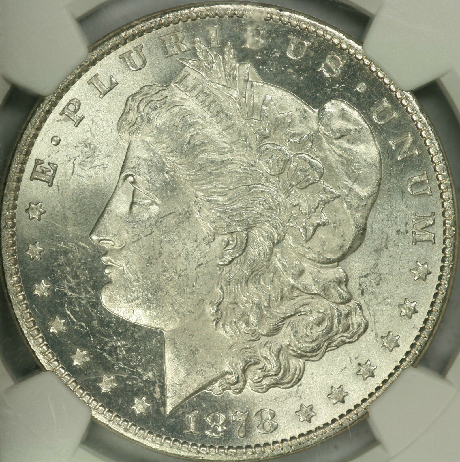 1878 7tf, Reverse Of 1879 Morgan Dollar Ngc Ms62