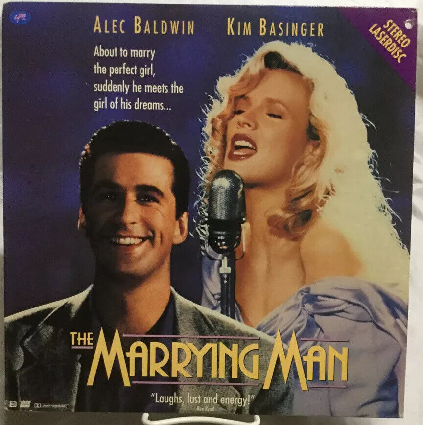 Laserdisc Movie The Marrying Man Alec Baldwin Kim Basinger Vintage Untested