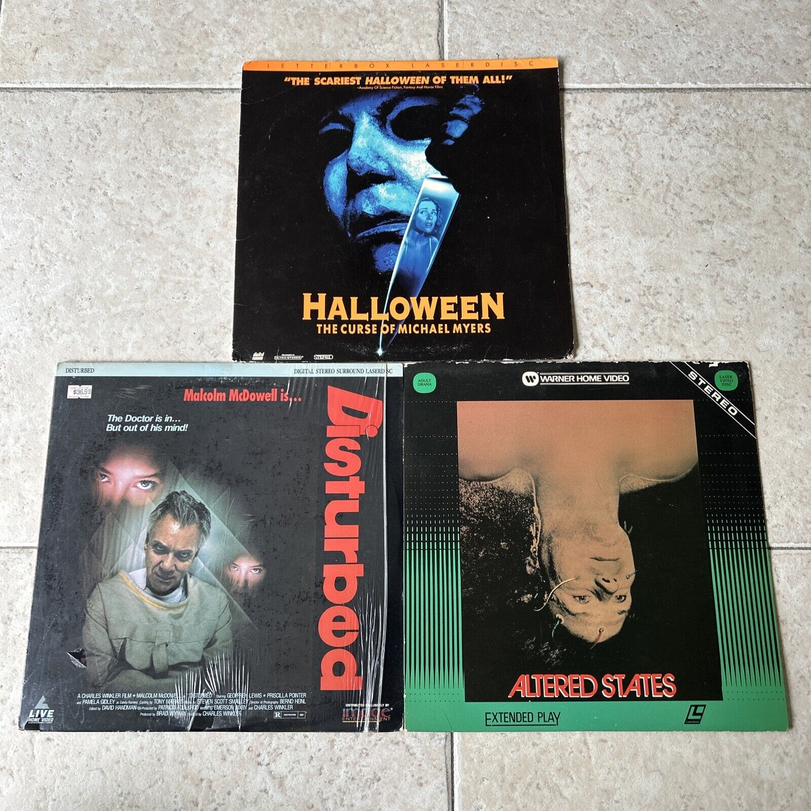 Horror Laserdisc Lot Halloween The Curse Of Michael Myers Disturbed Altered