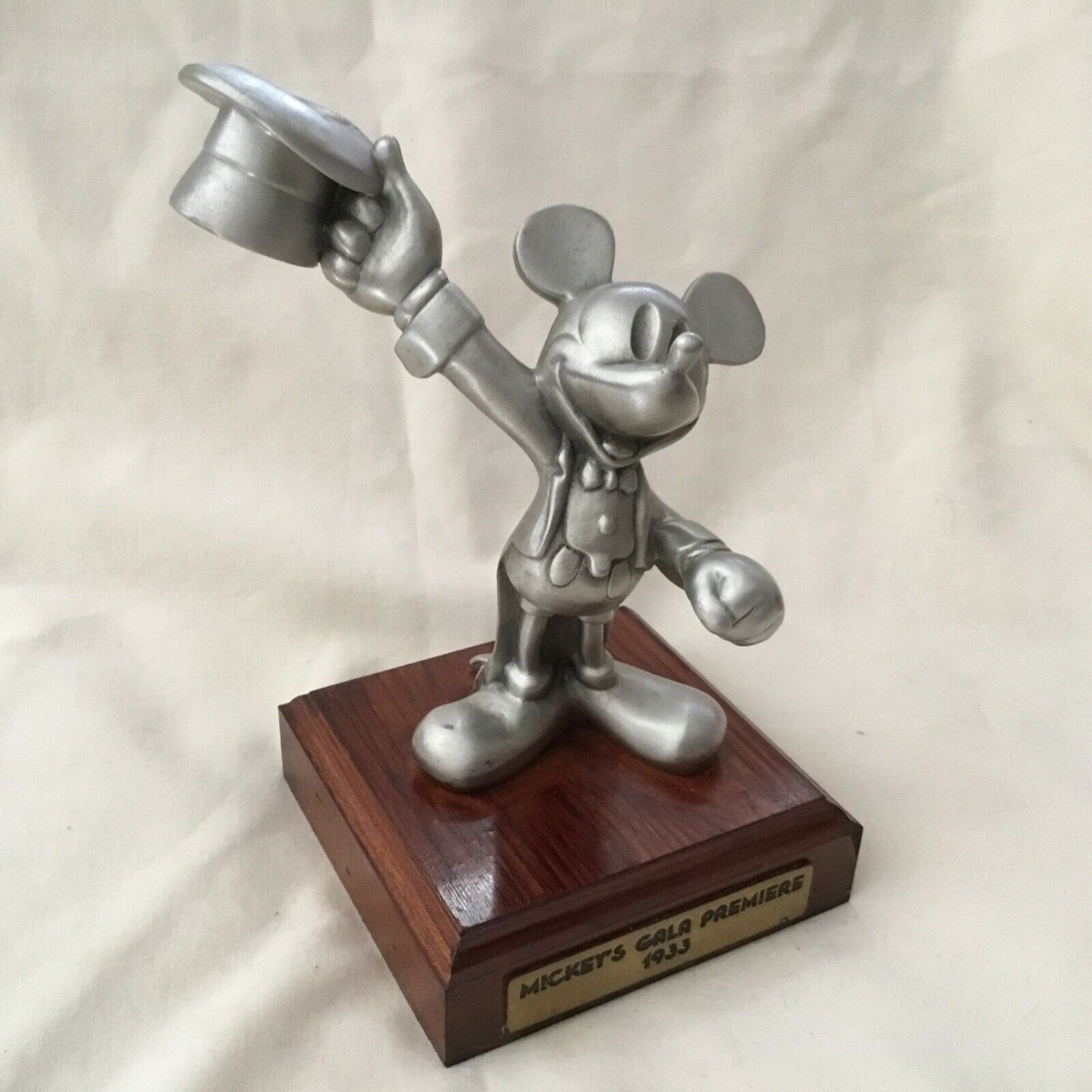 Disney Chilmark Mickey’s Gala Premier Pewter Figurine Statue
