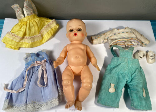 Vogue 1950's Ginnette  Vinyl 8" Baby Doll Sleepy Eyes & Outfits