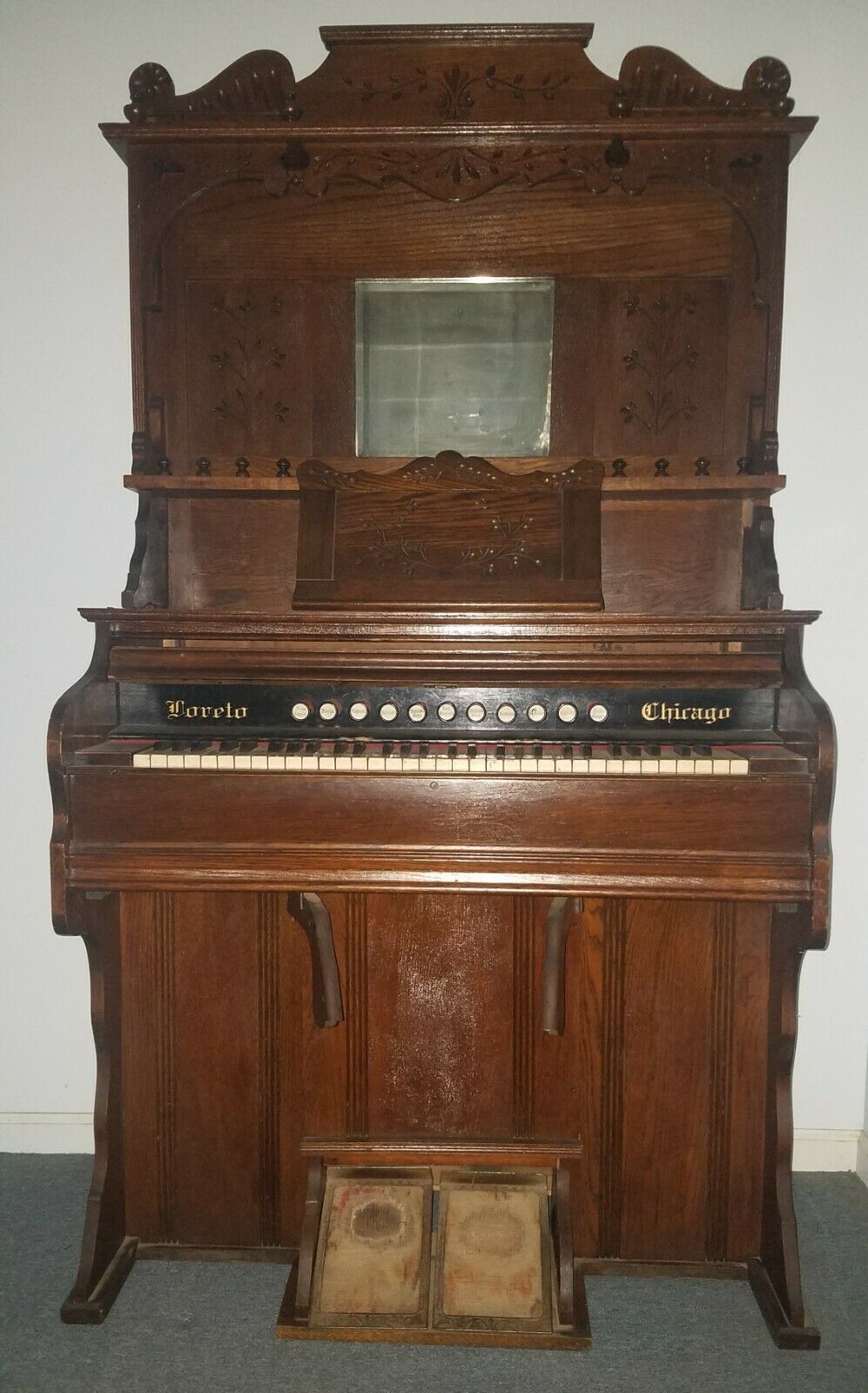 Antique Reed Pump Organ, Good Condition, Plays Well, Purchased In1890