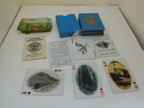 Railroad-southern Pacific-single Deck Playing Cards-"incoming Train"-circa 1915