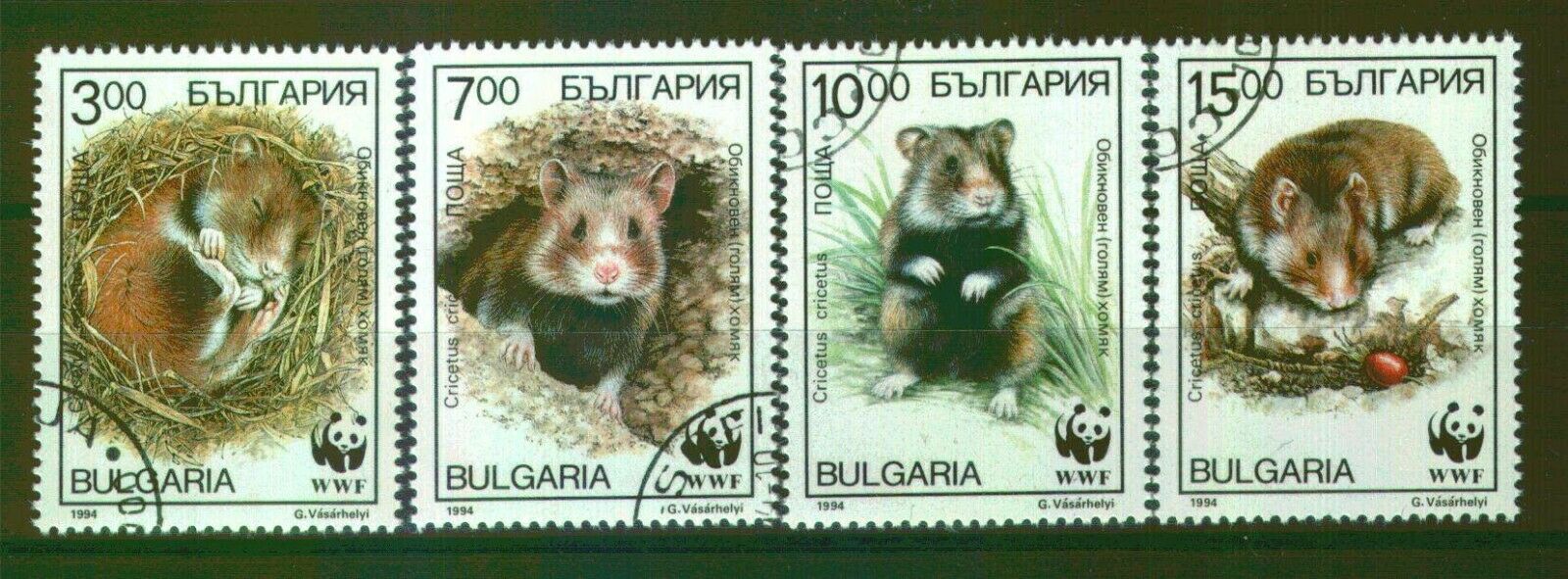 211 - Bulgaria 1994 - Wwf -  European Hamster - Used Set