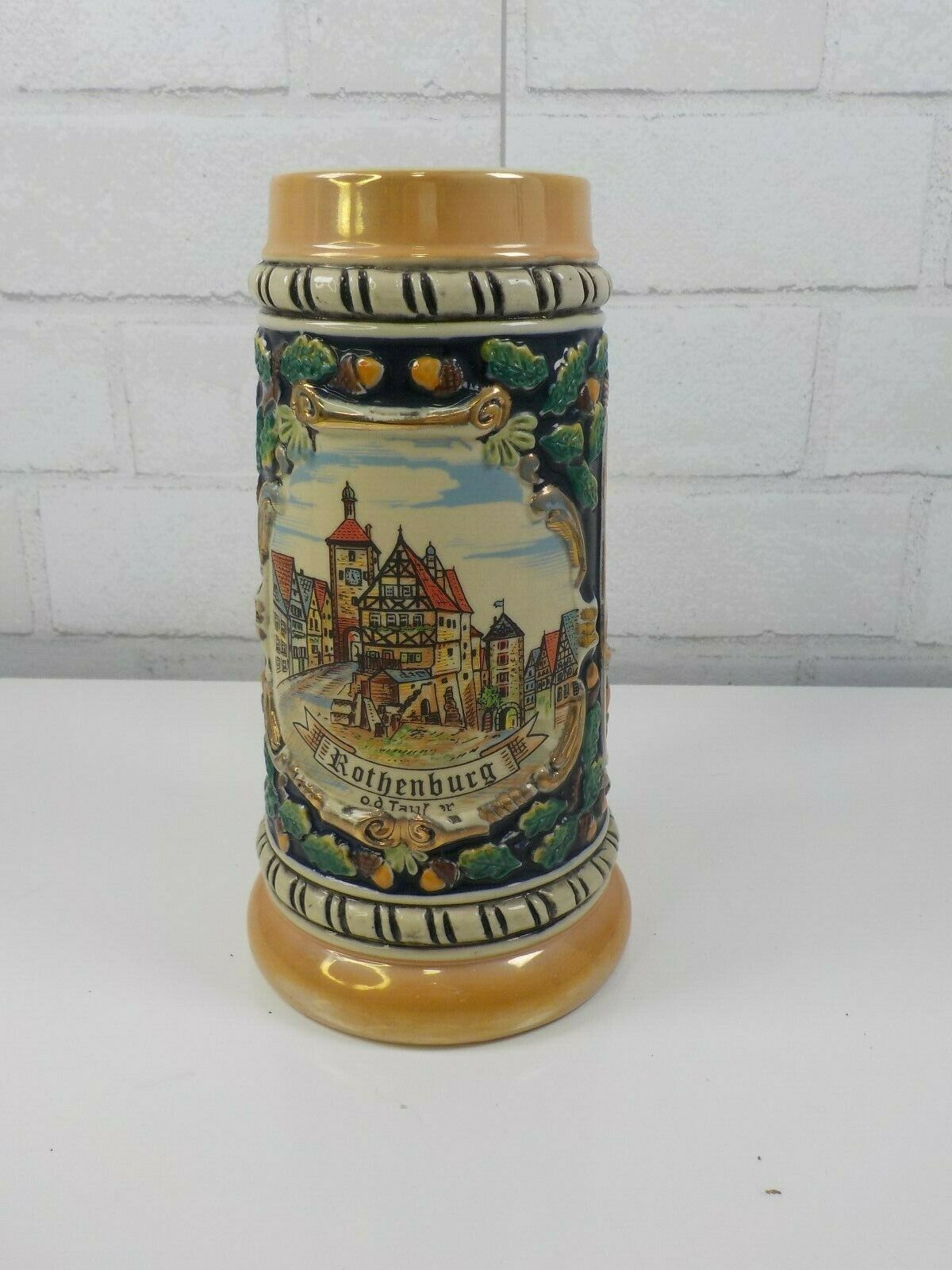 Vintage German Zoller & Born Beer Stein Or Mug Rothenburg Handerbeit