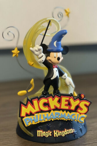 Mickey Mouse Philharmagic Figurine Statue Magic Kingdom Disney Wdw Mickey Wizard