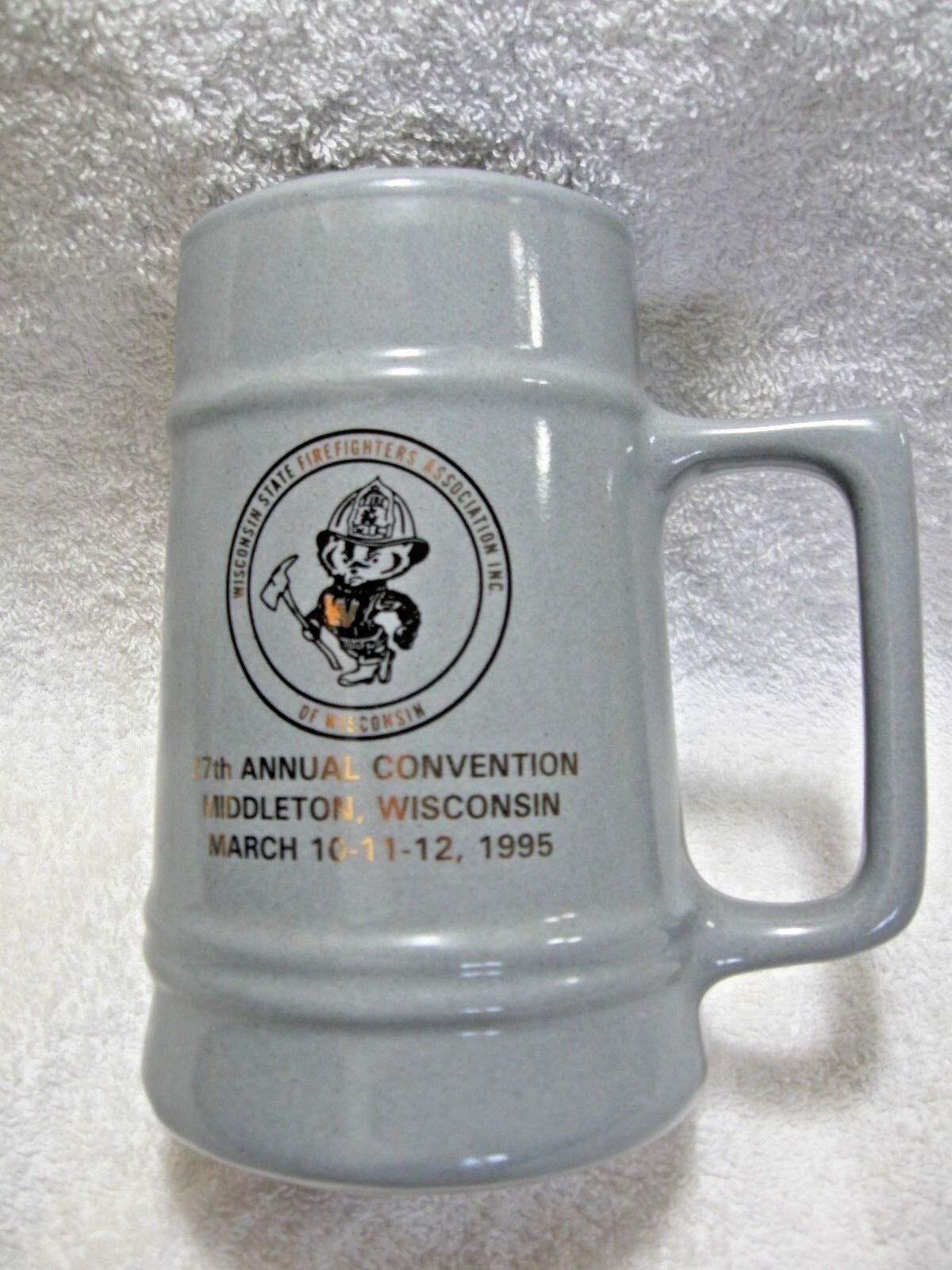 Wisconsin State Firefighters Assoc. Commemorative Stein-middleton,wi-collectible