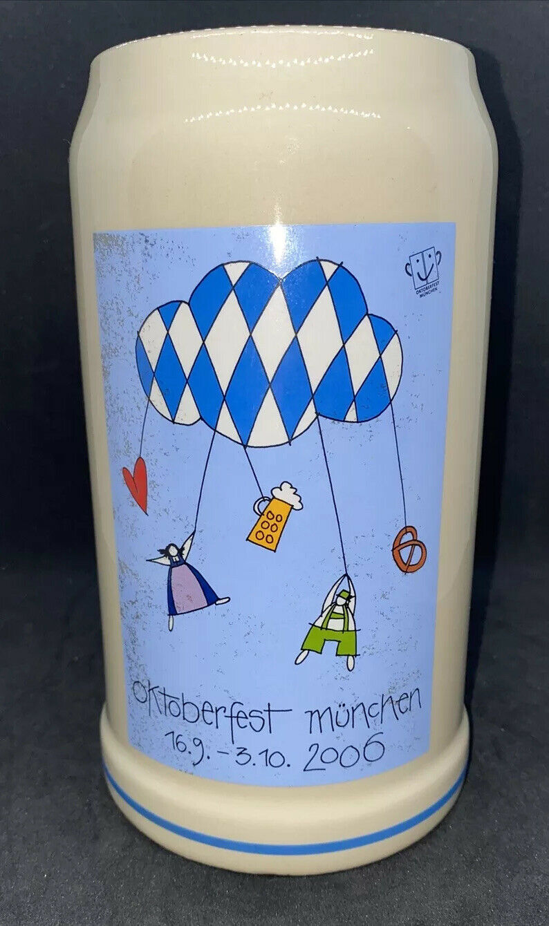 Official 2006 Oktoberfest Muchen 1 Liter Beer Stein