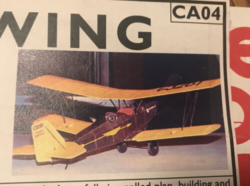 Easy Build Models Pitcairn Fleetwing Wood Model Nib 16” Wingspan Dime Scale Fac