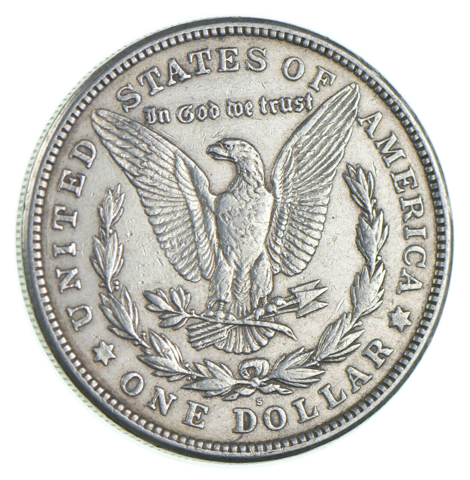 1921-s Morgan Silver Dollar - Last Year Issue 90% $1.00 Bullion Last 's' Minted